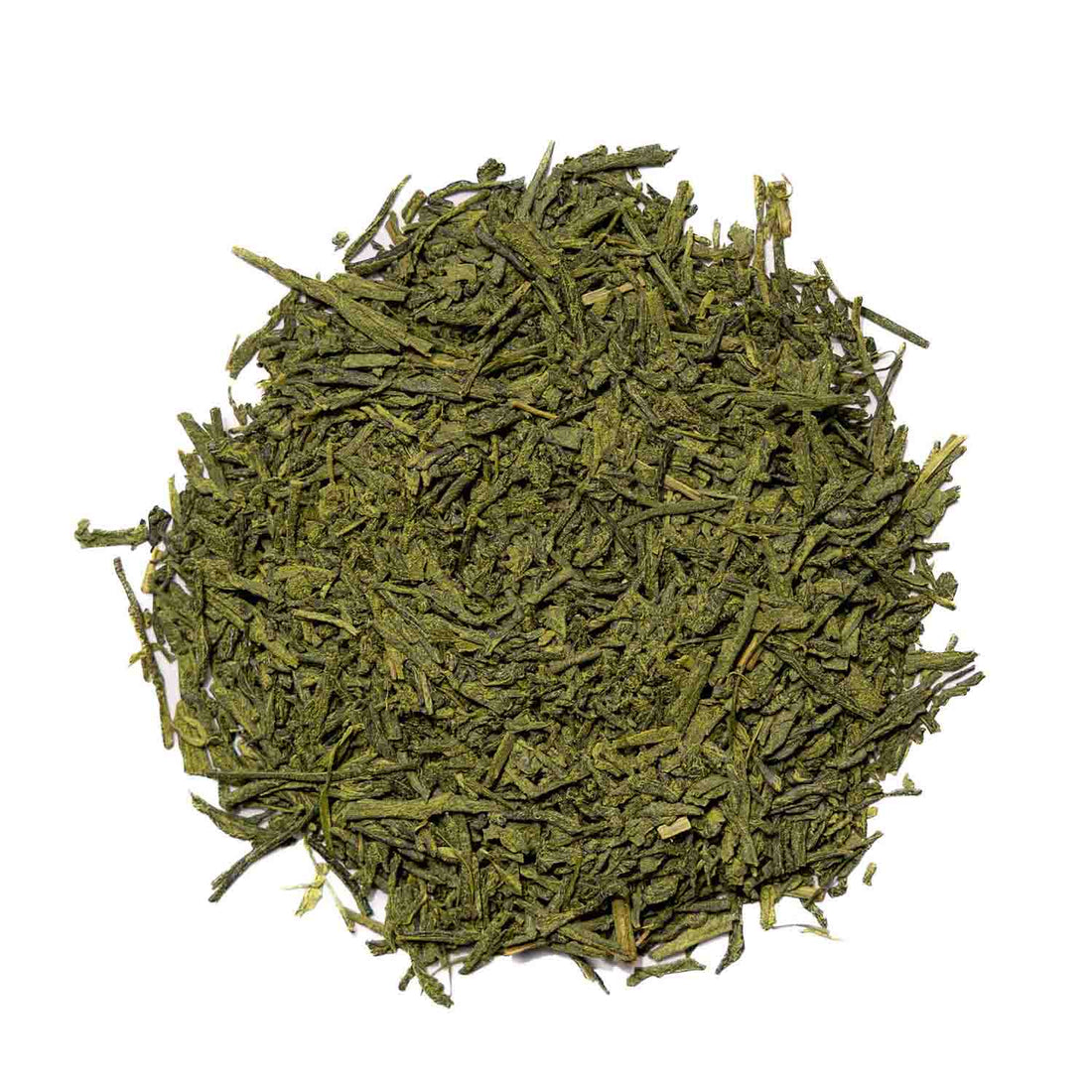 Ein ansprechendes Foto von unserem Grünen BIO Tee Cloudy Lake Sencha in loser Form.