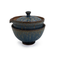 Frontansicht des Shiboridashi Sets Ales Dancak blau V2 (150 ml)