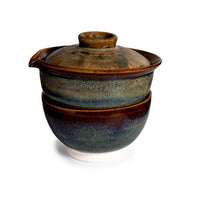 Frontansicht unseres Shiboridashi Set von Petr Jurnicek blau/gelb (150ml)