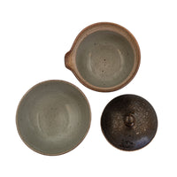 Draufsicht des Shiboridashi Sets Ales Dancak schwarz (140 ml)
