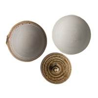 Draufsicht unseres Shiboridashi Set von Ales Dancak grün/braun 140ml