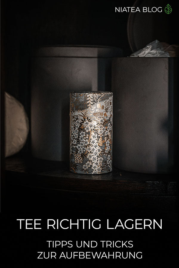Lagerung von Tee im Behälter 