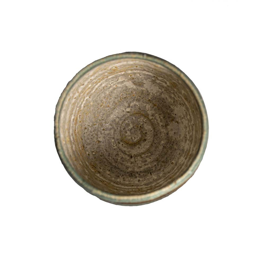 Draufsicht unseres Chawan von Petr Jurnicek gruen (325ml)