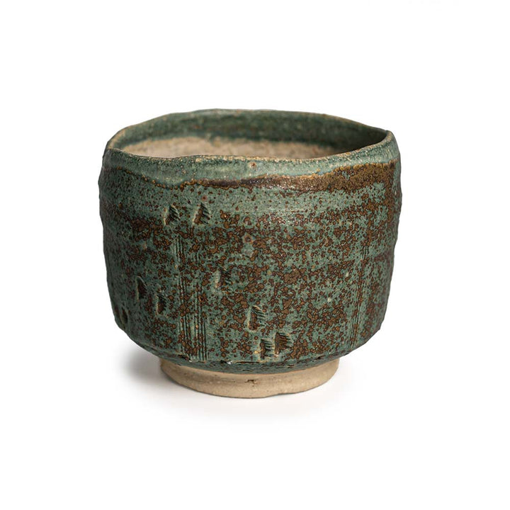 Frontansicht unseres Chawan von Petr Jurnicek gruen (325ml)