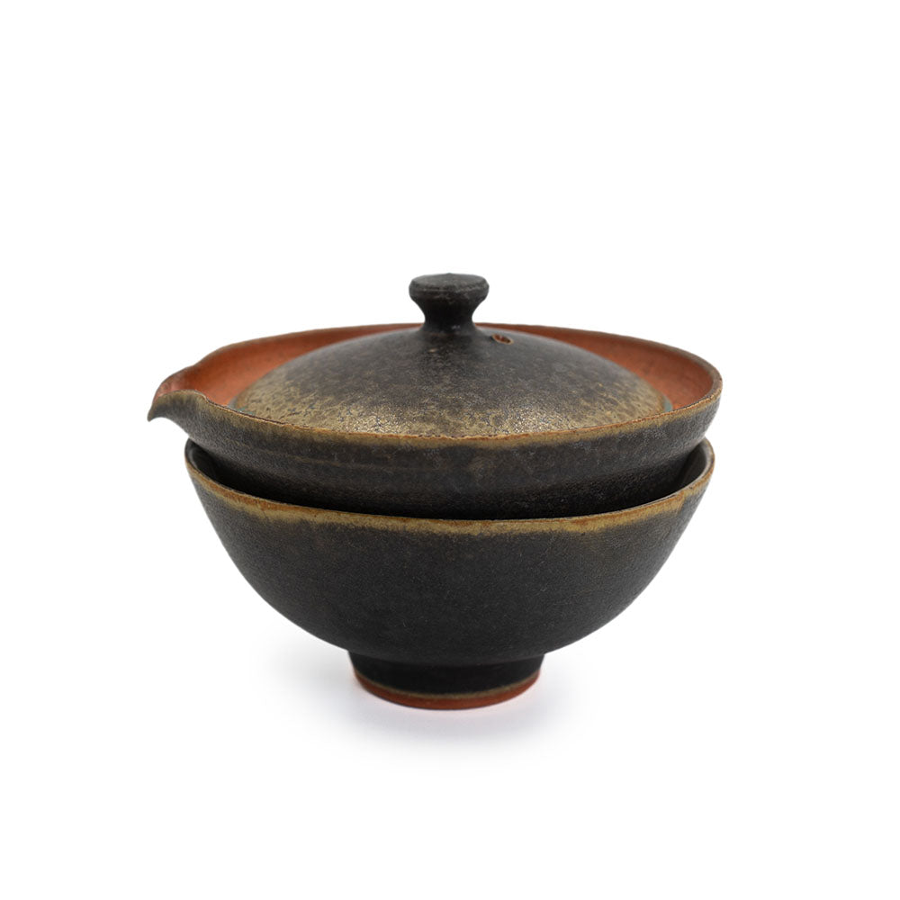 Frontansicht des Shiboridashi Sets Ales Dancak schwarz (150 ml)