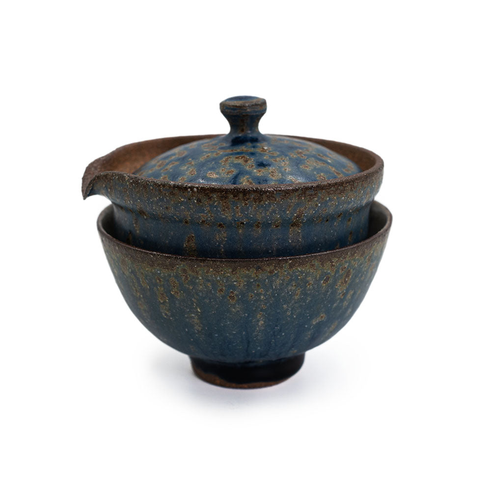 Frontansicht des Shiboridashi Sets Ales Dancak blau V2 (150 ml)