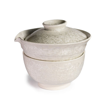 Frontansicht unseres Shiboridashi Set von Petr Jurnicek weiss(150ml)