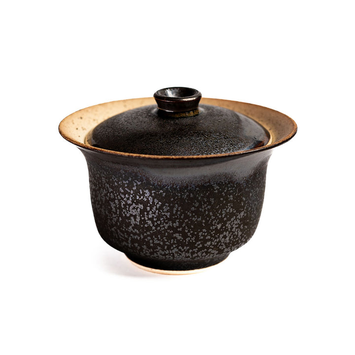 Frontansicht unseres Gaiwan von Ales Dancak anthrazit (110ml)