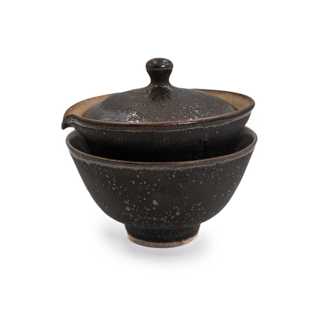 Frontansicht des Shiboridashi Sets Ales Dancak schwarz (160 ml)