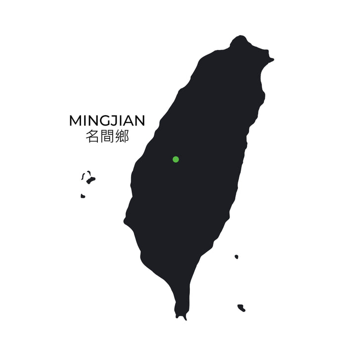 Ein Foto einer Karte von der Region Mingjian in Taiwan