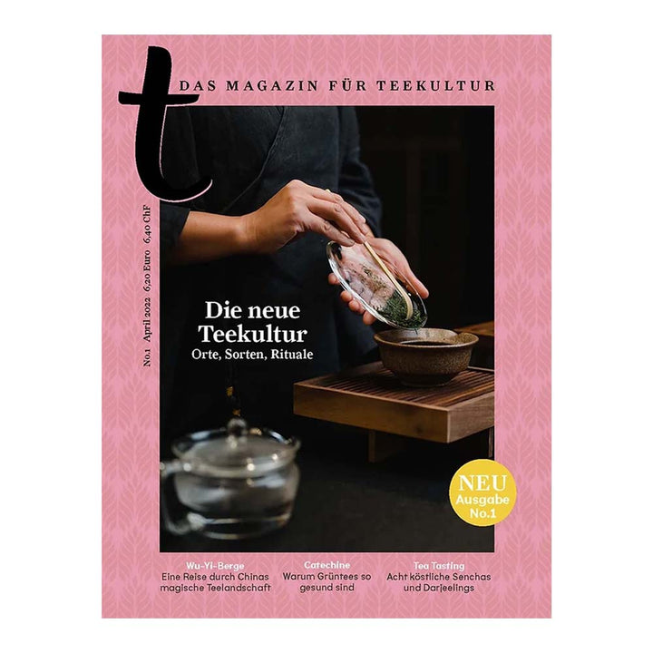 Ein Foto der Zeitschrift t- Das Magazin für Teekultur Ausgabe Nr. 1